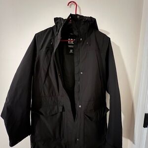 Helly Hansen Black Raincoat Classic Design